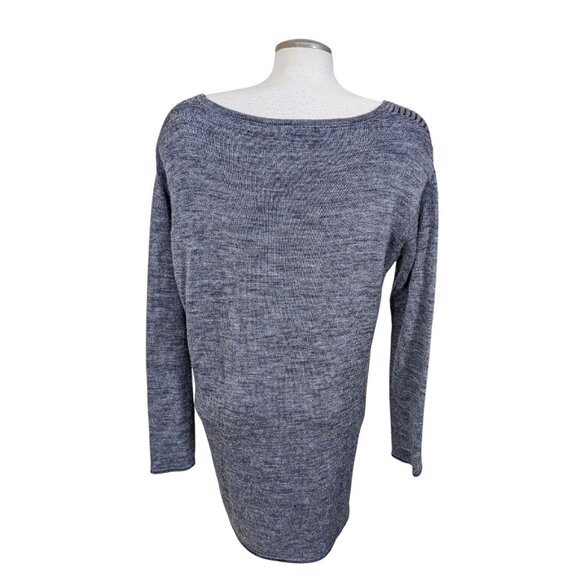 Knitwear by Jackpot Women L Gray Sweater Tunic Dress Jumper Wool Blend Pockets - Picture 4 of 6